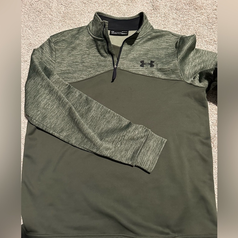 Men’s Under Armour 1/4 Zip Fleece, Cold Gear Size Large
